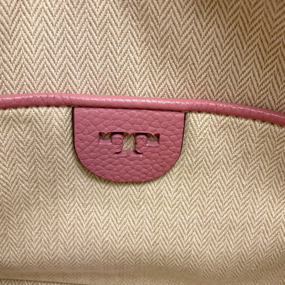 Tory Burch logo Shoulder Bag Leather Ladies [Used]