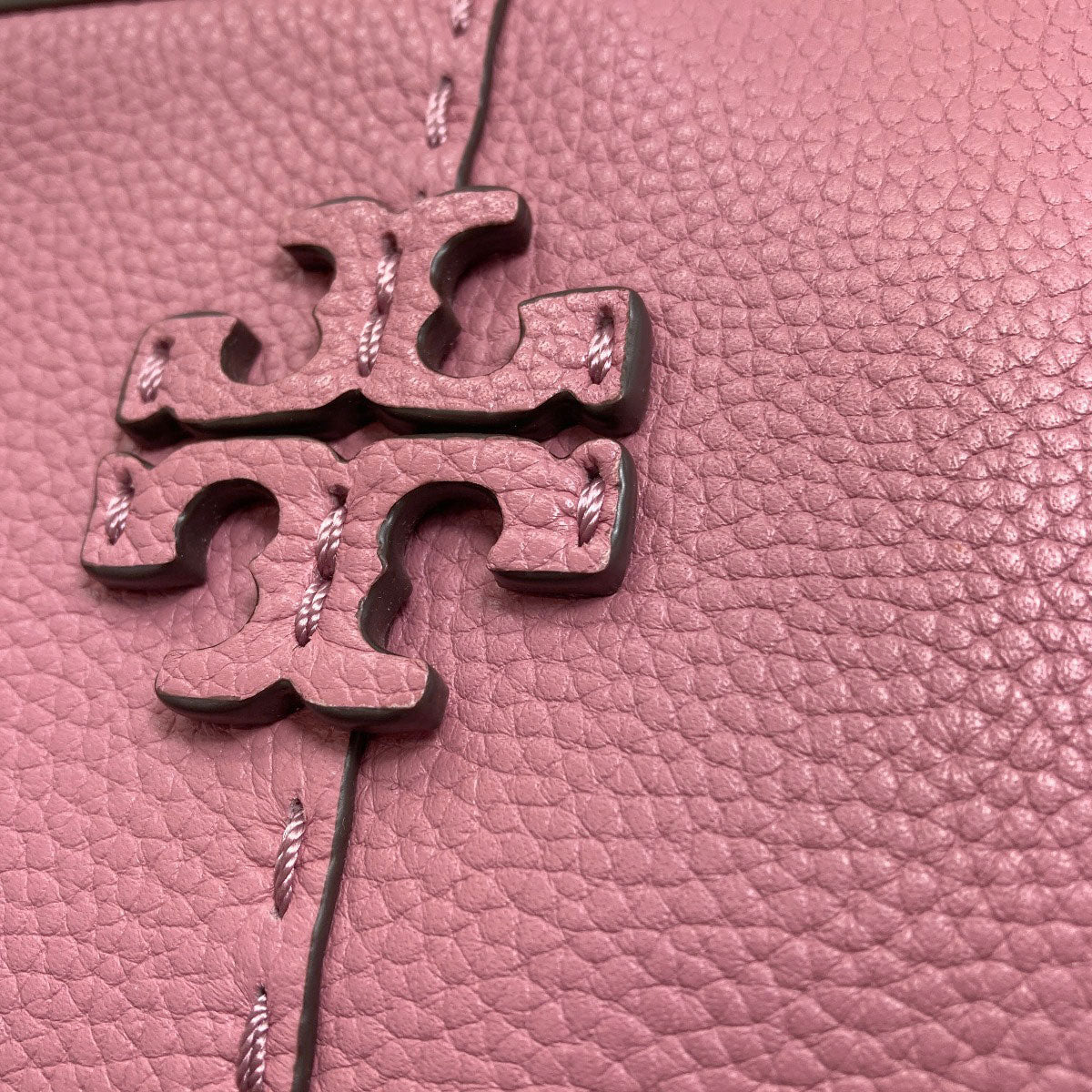 Tory Burch logo Shoulder Bag Leather Ladies [Used]