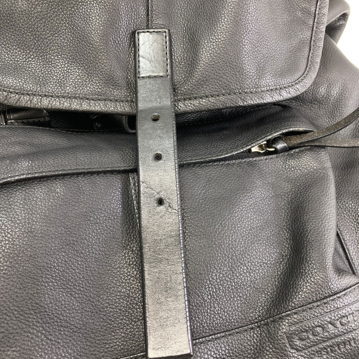 COACH 70306 logo Backpack Â· Daypack Leather Ladies [Used]