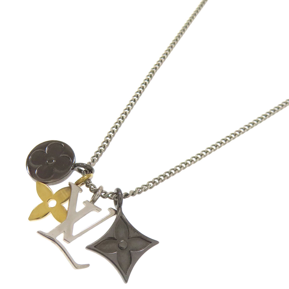 LOUIS VUITTON M00521 Pendant・LV Instinct Necklace Metal Ladies [Used]