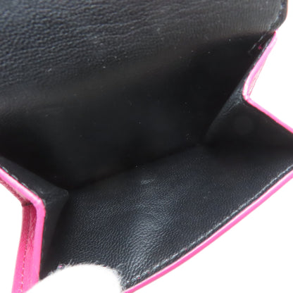 BALENCIAGA 516402 Logo tri-fold wallet Bifold Wallet with Coin Pocket Leather Ladies [Used]