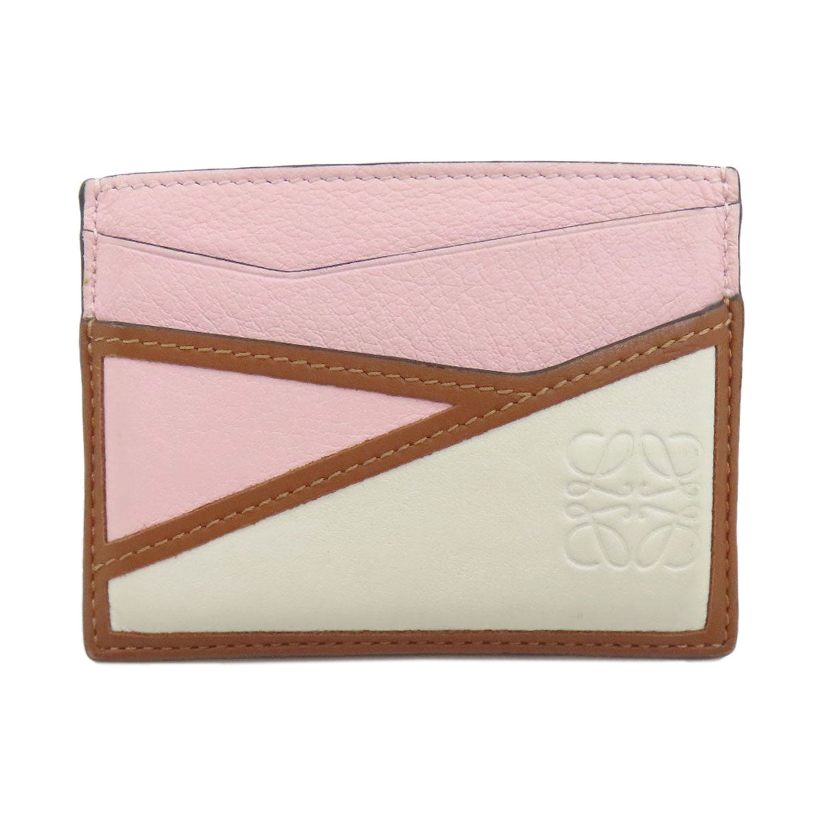 LOEWE anagram Card Case Leather Ladies [Used]