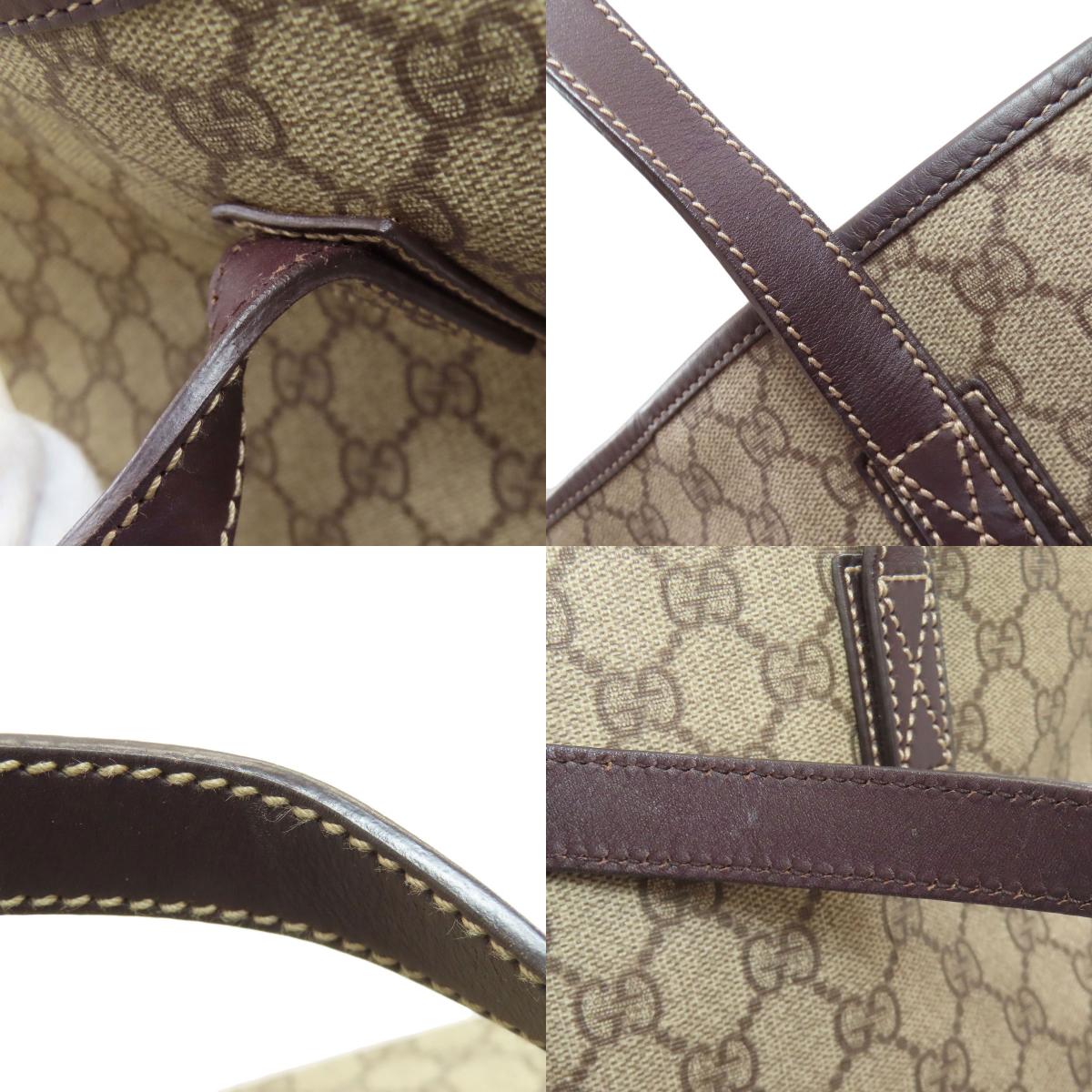 グッチ 211137 GGスプリーム トートバッグ PVC レディース 【中古】【GUCCI】