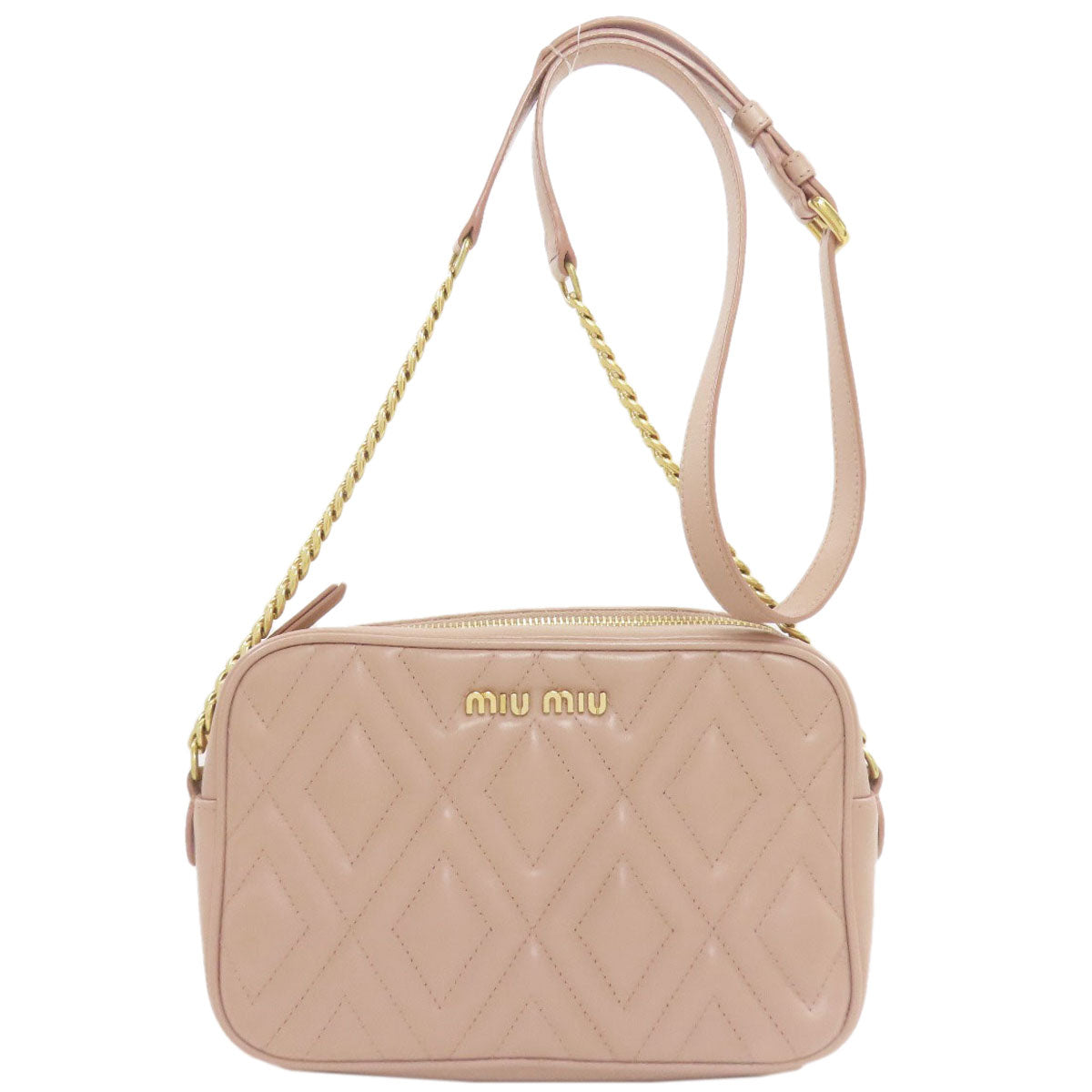 ミュウミュウ チェーンショルダー ショルダーバッグ カーフ レディース 【中古】【MIUMIU】