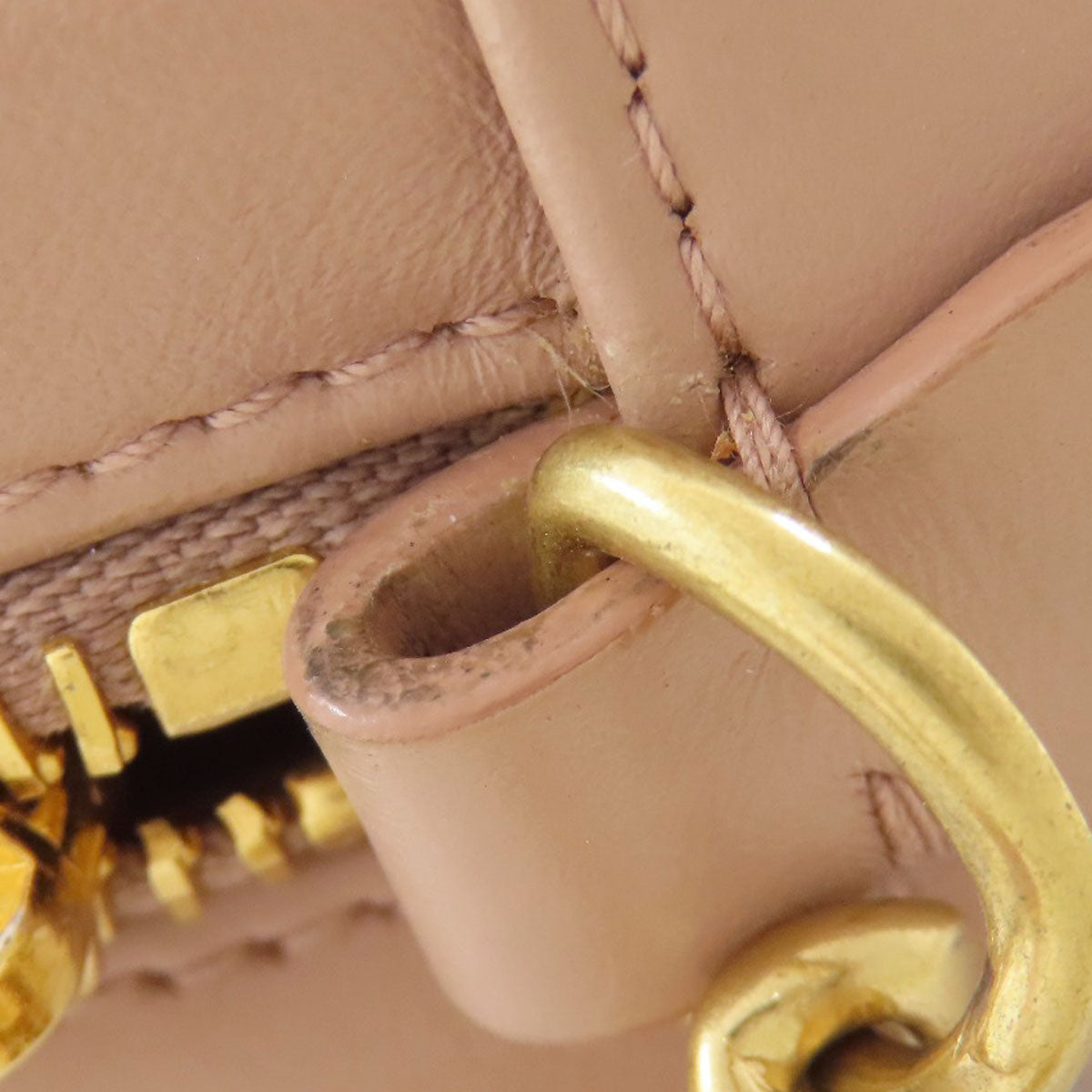 ミュウミュウ チェーンショルダー ショルダーバッグ カーフ レディース 【中古】【MIUMIU】