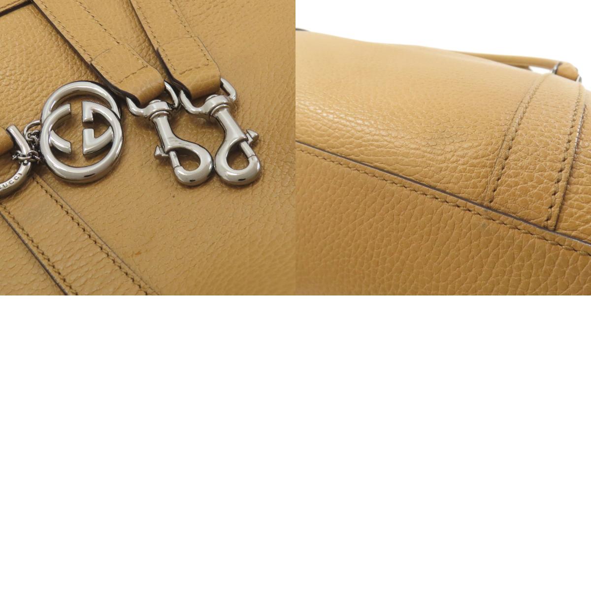 GUCCI 341503 Outlet Interlocking G 2WAY Tote Bag Leather Ladies [Used]