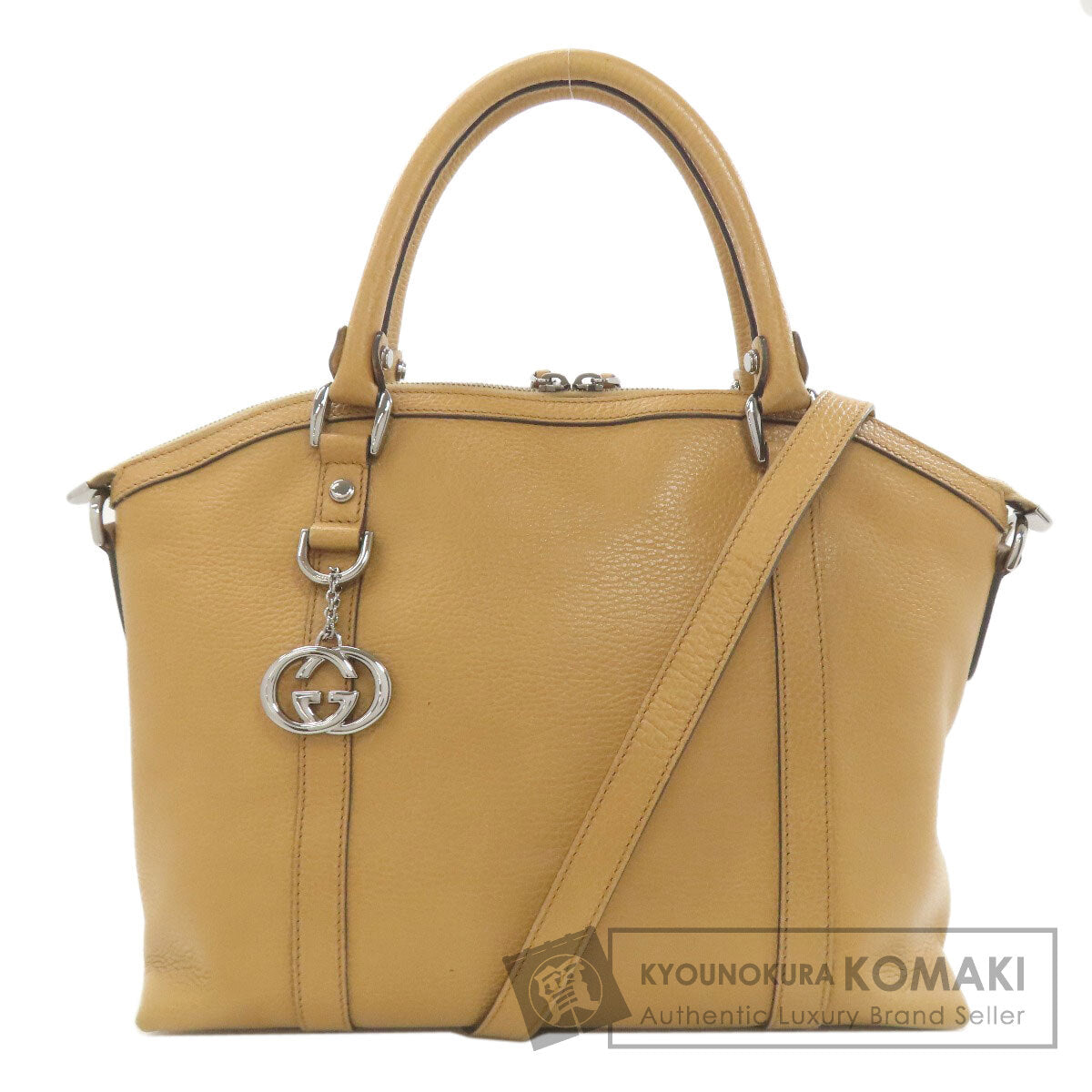 GUCCI 341503 Outlet Interlocking G 2WAY Tote Bag Leather Ladies [Used]