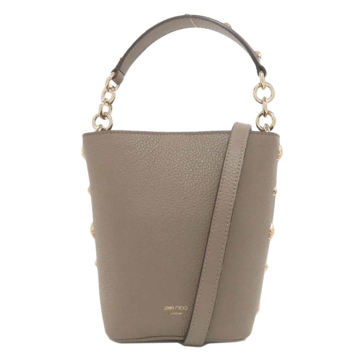 ジミーチュウ スターモチーフ 2WAY ハンドバッグ レザー レディース 【中古】【Jimmy Choo】