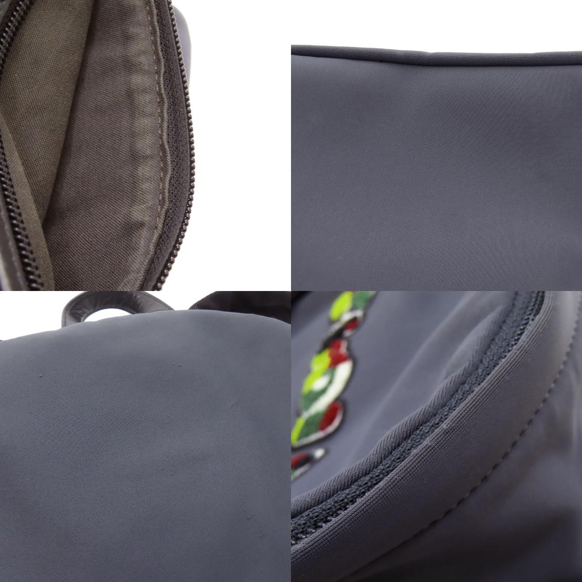 FENDI Logo patch Backpack Â· Daypack Nylon Poly UrethaneLadies [Used]
