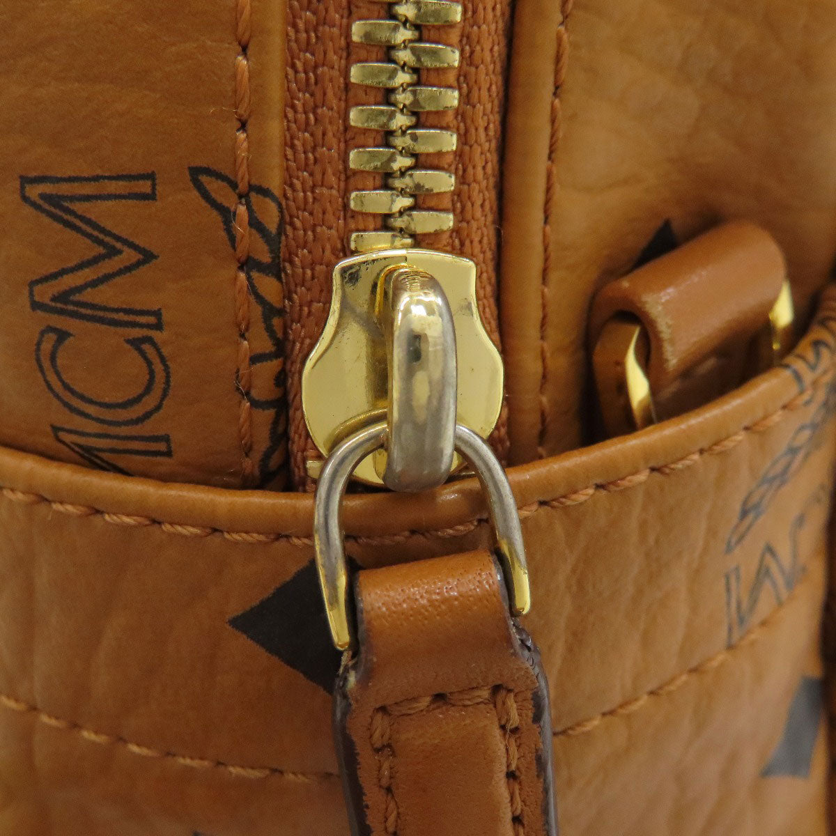 MCM logo Backpack Â· Daypack PVC Ladies [Used]
