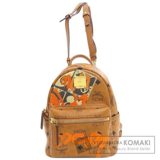 MCM logo Backpack Â· Daypack PVC Ladies [Used]