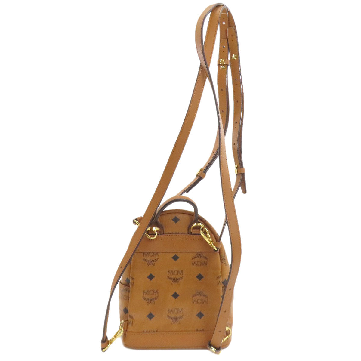 MCM logo Backpack Â· Daypack PVC Ladies [Used]