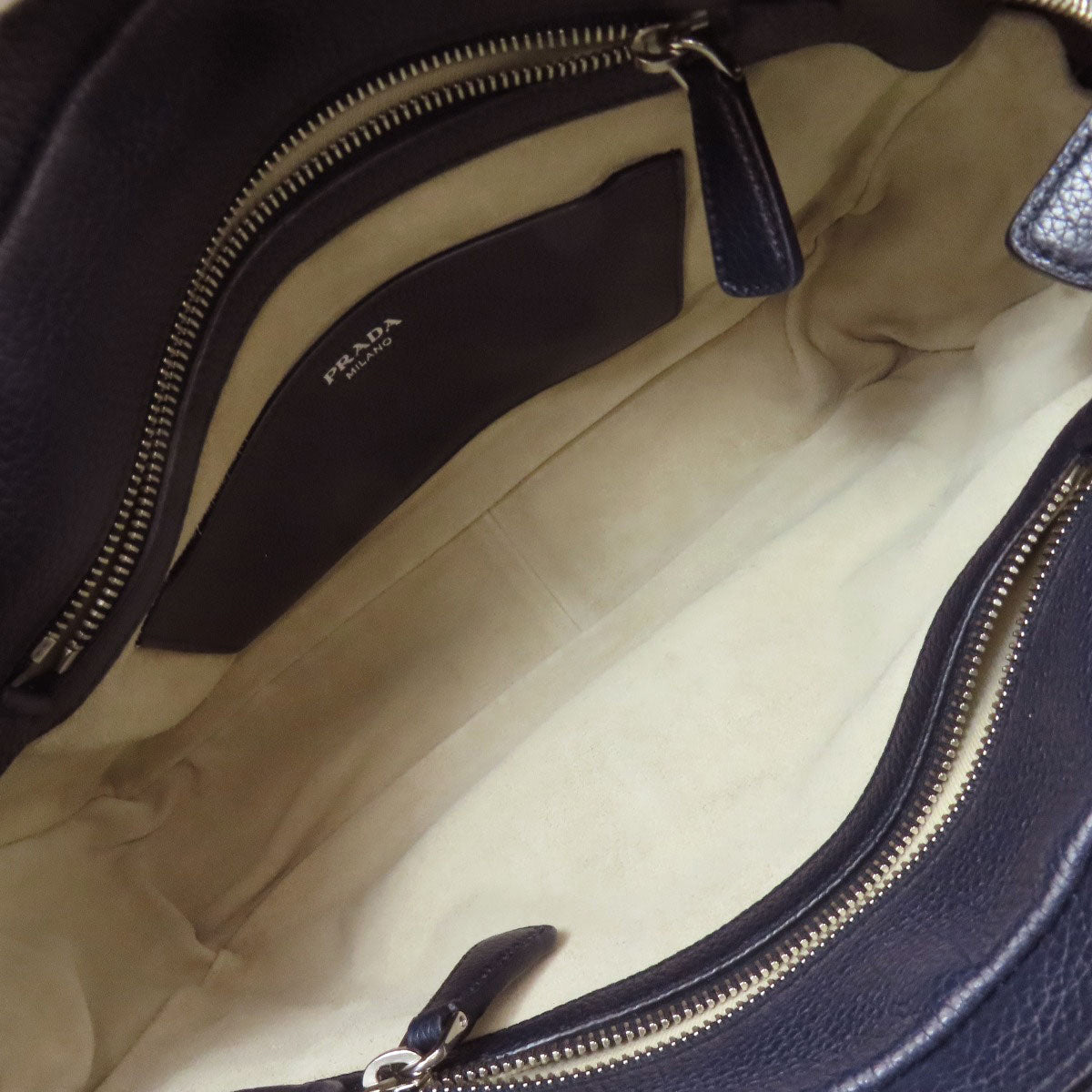 プラダ トライアングル ワンショルダー ショルダーバッグ カーフ レディース 【中古】【PRADA】