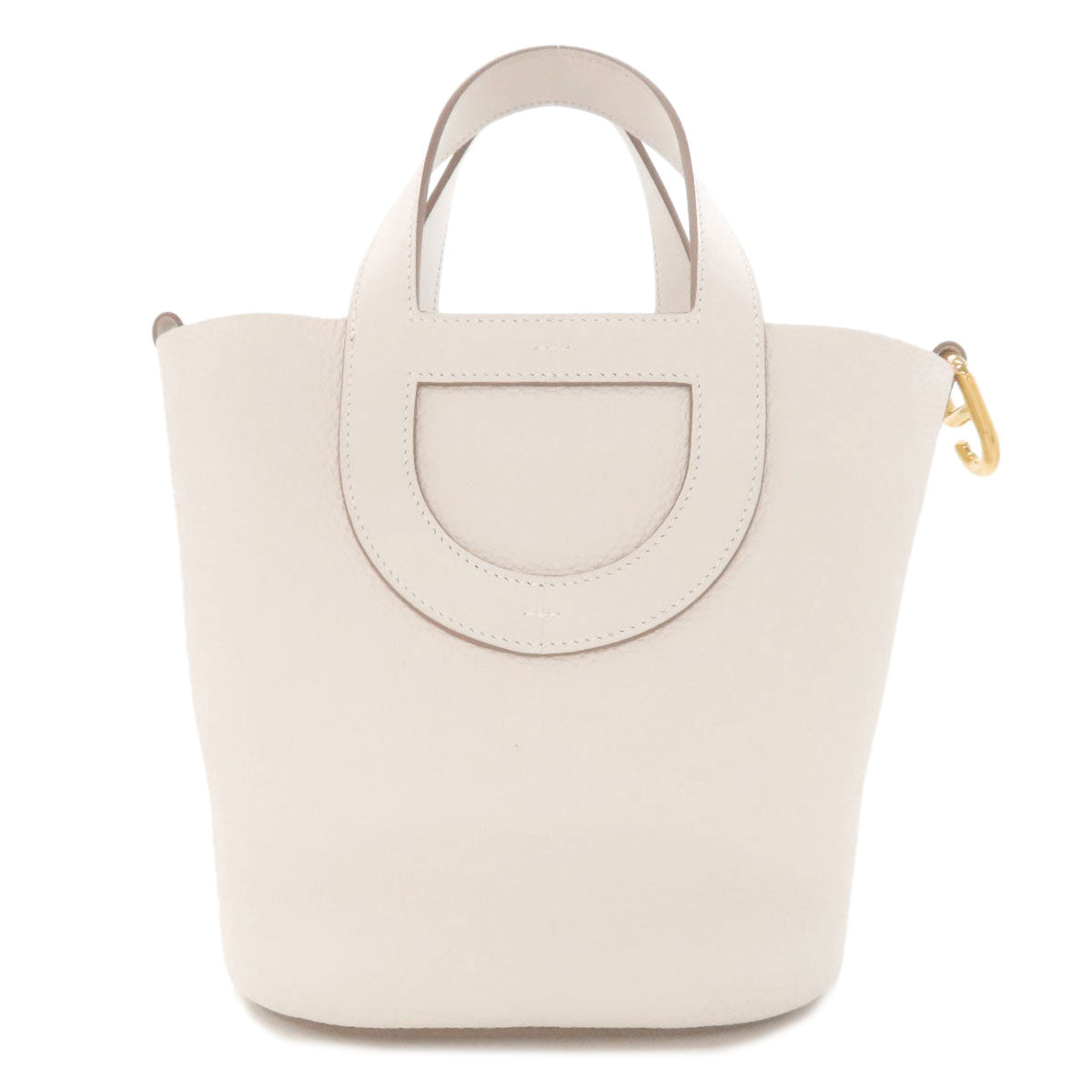 HERMES In the Loop 18 Gold Hardware Handbag Taurillon Clemence Ladies [Used]