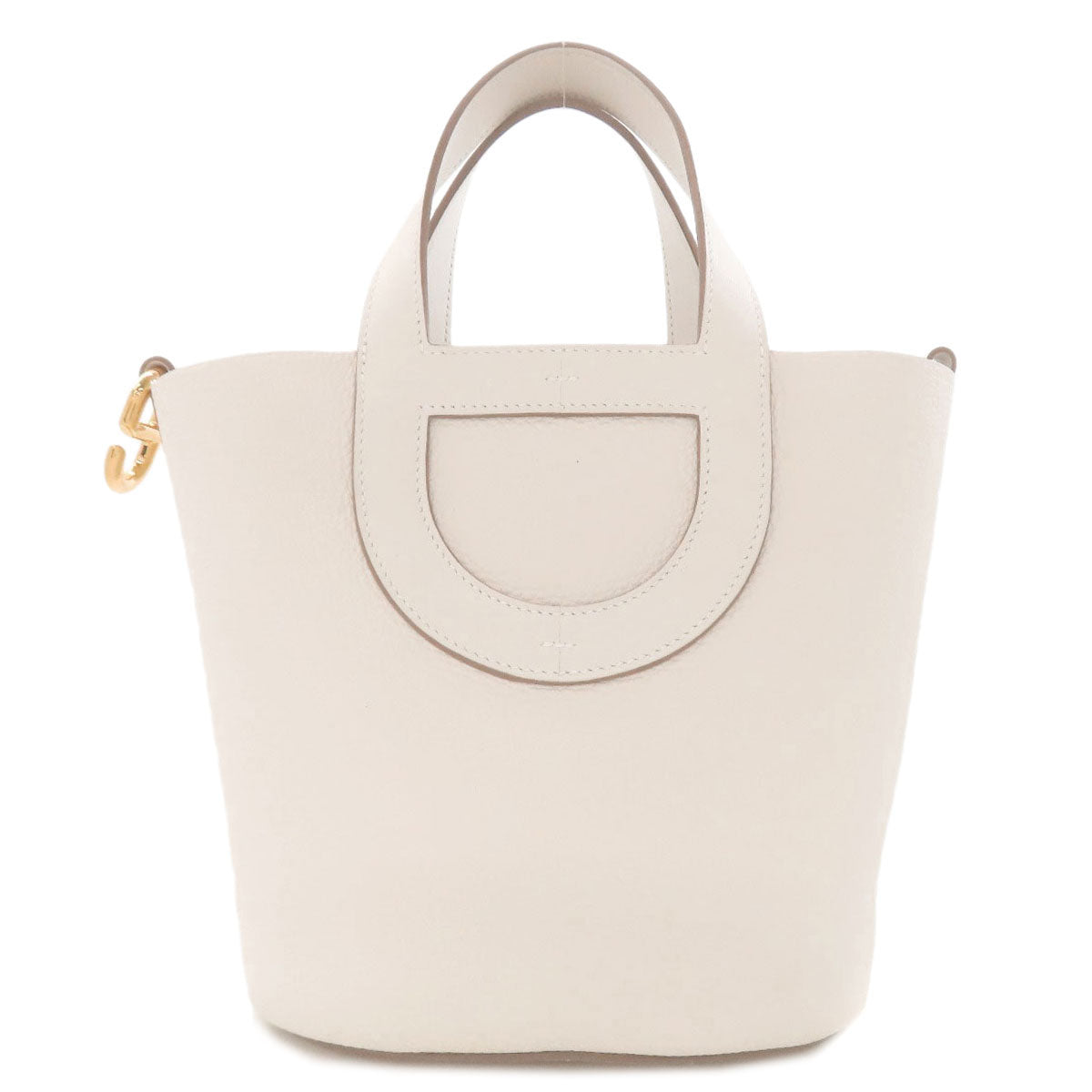 HERMES In the Loop 18 Gold Hardware Handbag Taurillon Clemence Ladies [Used]
