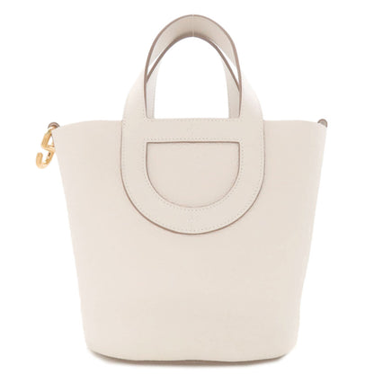 HERMES In the Loop 18 Gold Hardware Handbag Taurillon Clemence Ladies [Used]