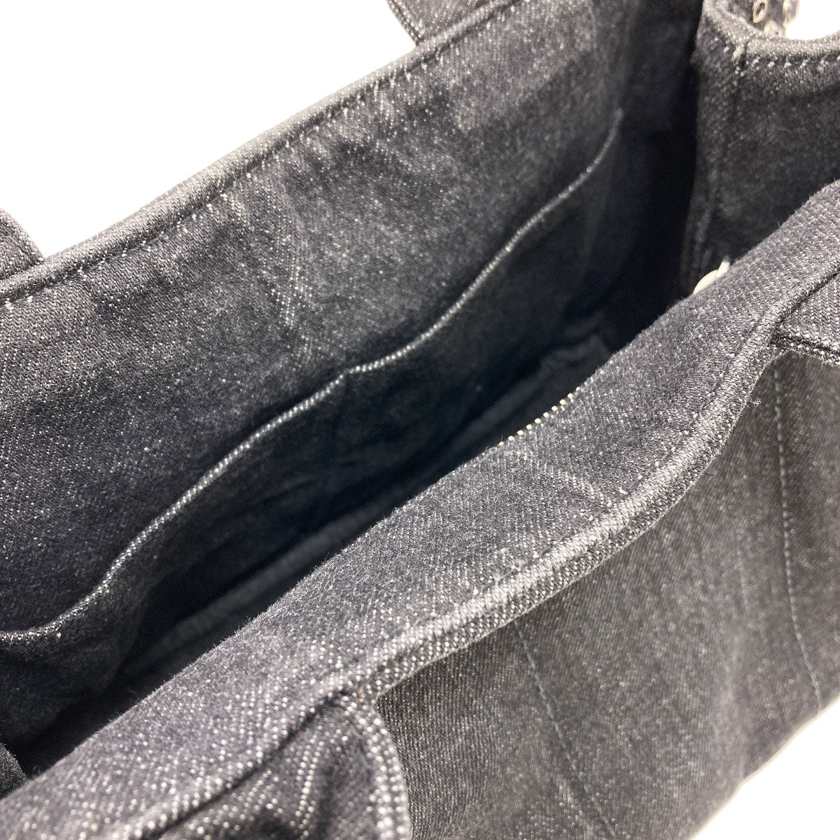 PRADA BN2439 Canapa mini 2 WAY Tote Bag Denim Ladies [Used]
