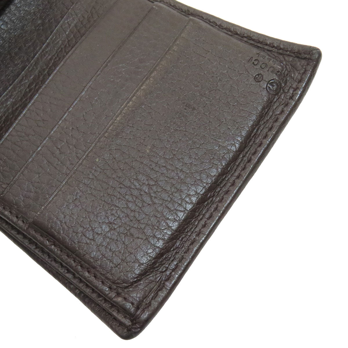 GUCCI 150413 Outlet GG Bifold Wallet with Coin Pocket Canvas LeatherLadies [Used]