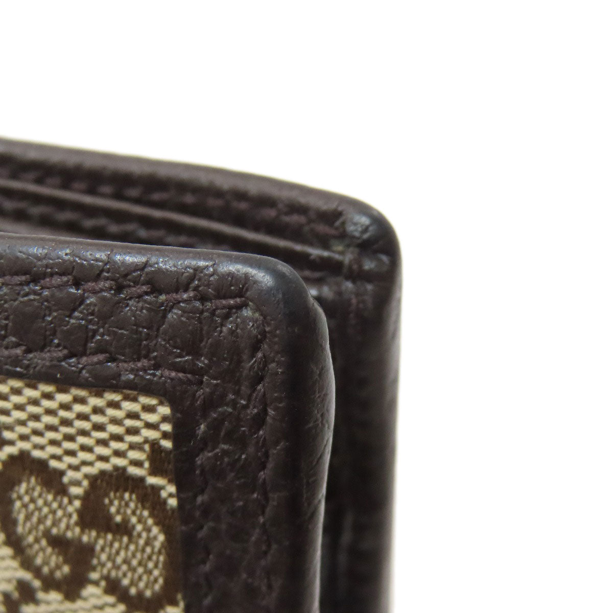 GUCCI 150413 Outlet GG Bifold Wallet with Coin Pocket Canvas LeatherLadies [Used]
