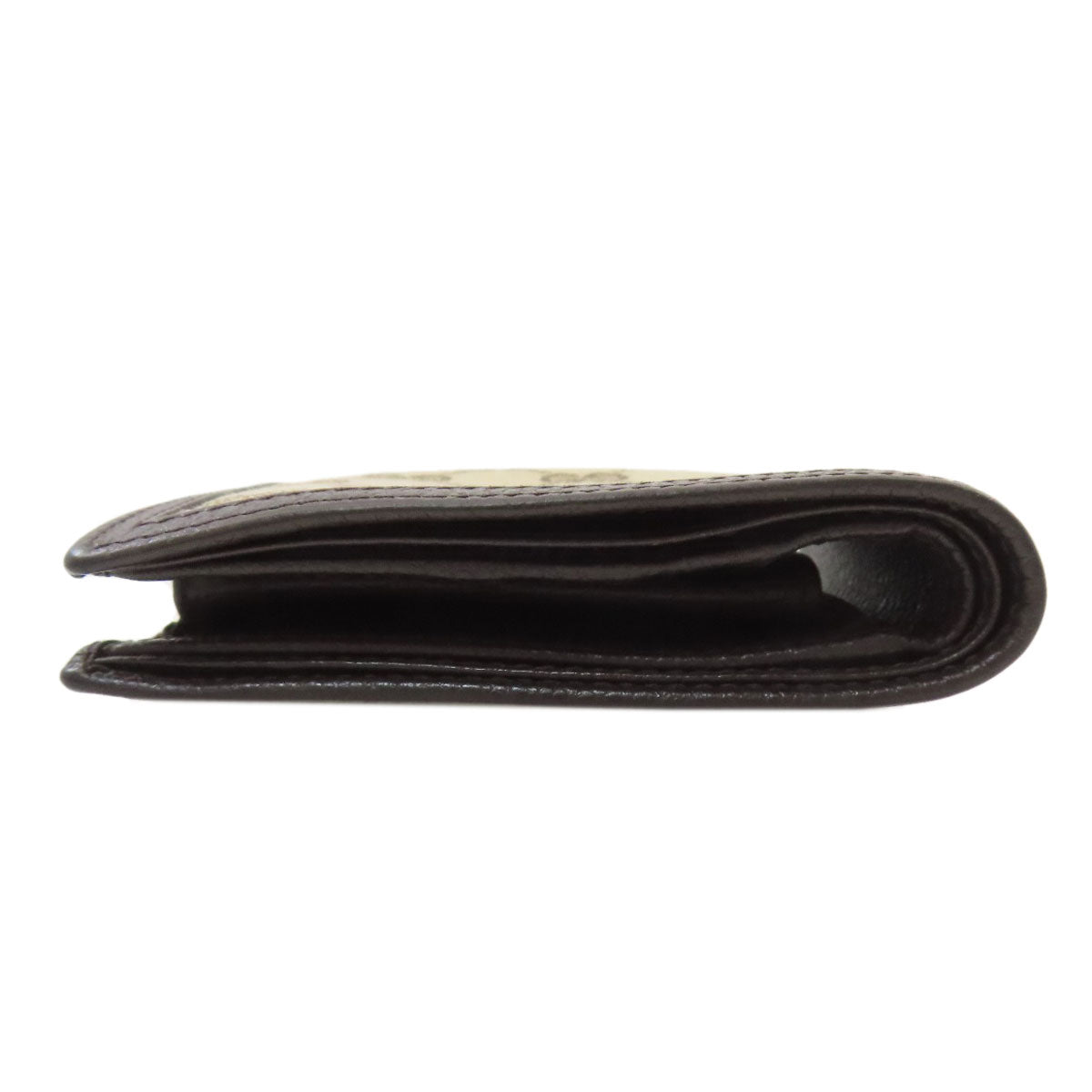 GUCCI 150413 Outlet GG Bifold Wallet with Coin Pocket Canvas LeatherLadies [Used]
