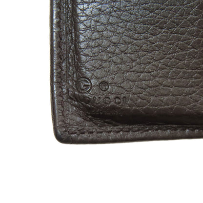 GUCCI 150413 Outlet GG Bifold Wallet with Coin Pocket Canvas LeatherLadies [Used]