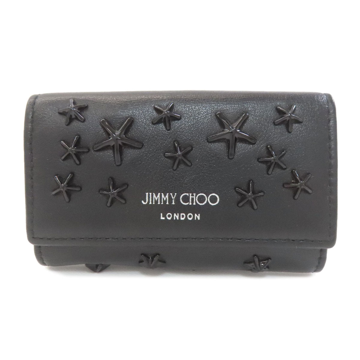 Jimmy Choo Star motif key holder Leather Ladies [Used]