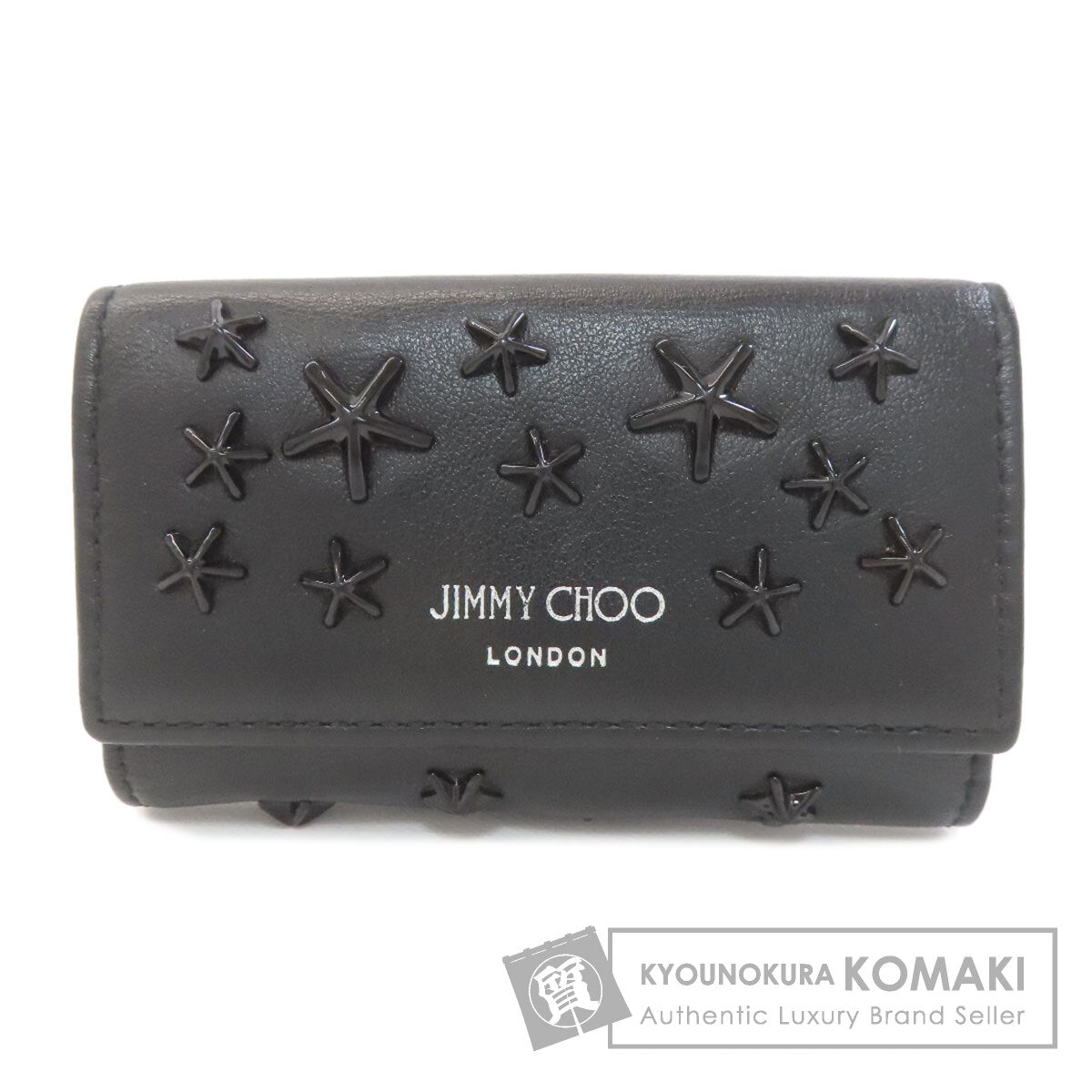 Jimmy Choo Star motif key holder Leather Ladies [Used]