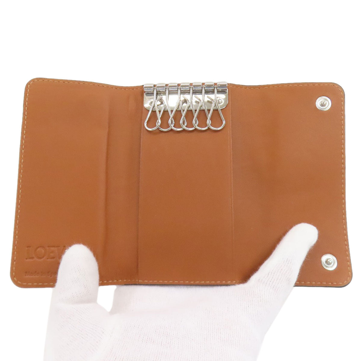 LOEWE anagram key holder Lambskin Ladies [Used]