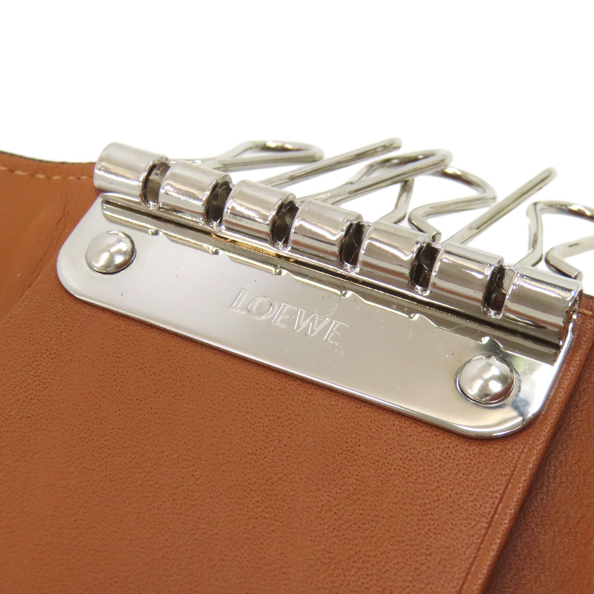 LOEWE anagram key holder Lambskin Ladies [Used]