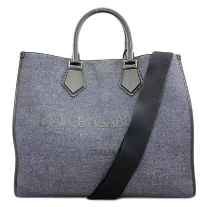 D&G 2WAY Tote Bag Denim Ladies [Used]