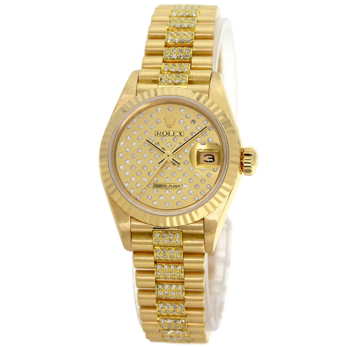 ROLEX Pleiades dial with original diamonds Watches 69178 K18 Yellow Gold/K18YGxDiamond Ladies