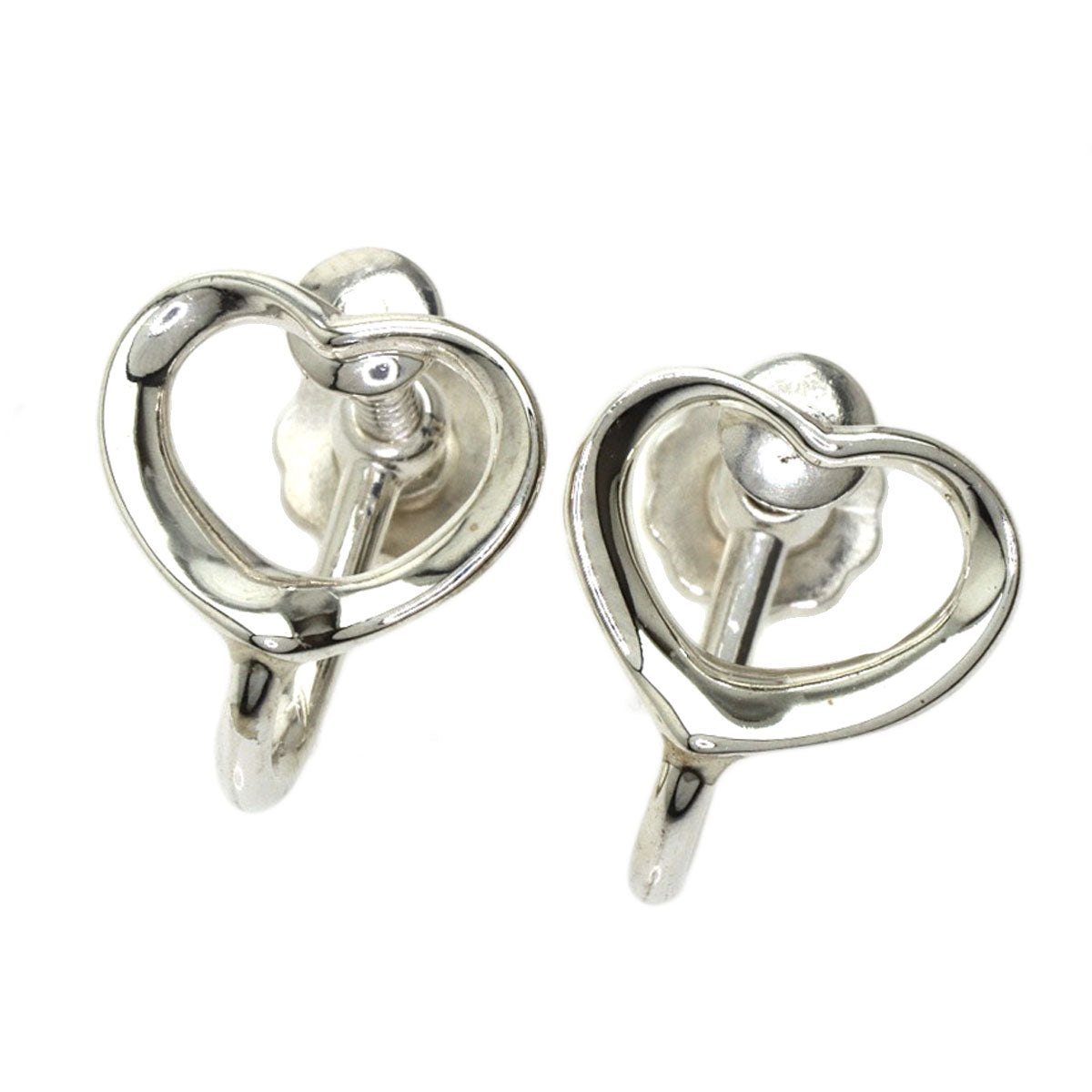 TIFFANY&Co.   Earring Open heart Silver Ladies