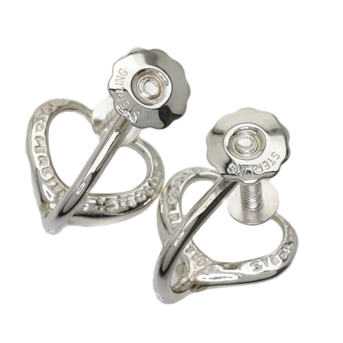 TIFFANY&Co.   Earring Open heart Silver Ladies