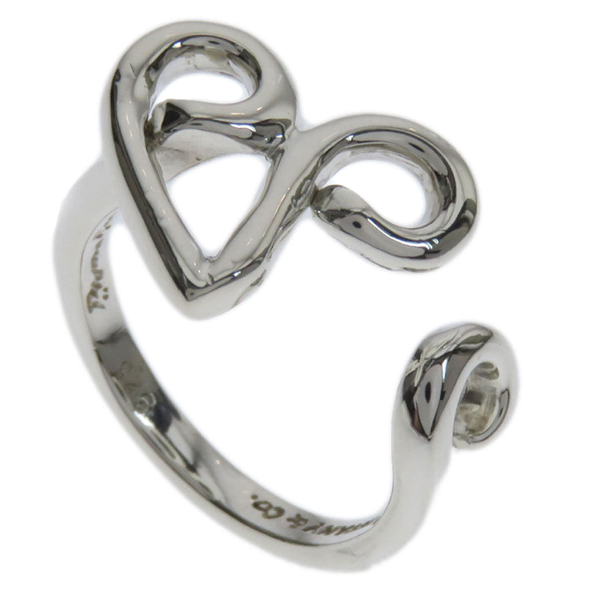 TIFFANY&Co.   Ring Initial V Silver Ladies