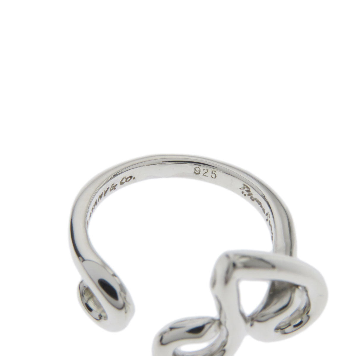 TIFFANY&Co.   Ring Initial V Silver Ladies