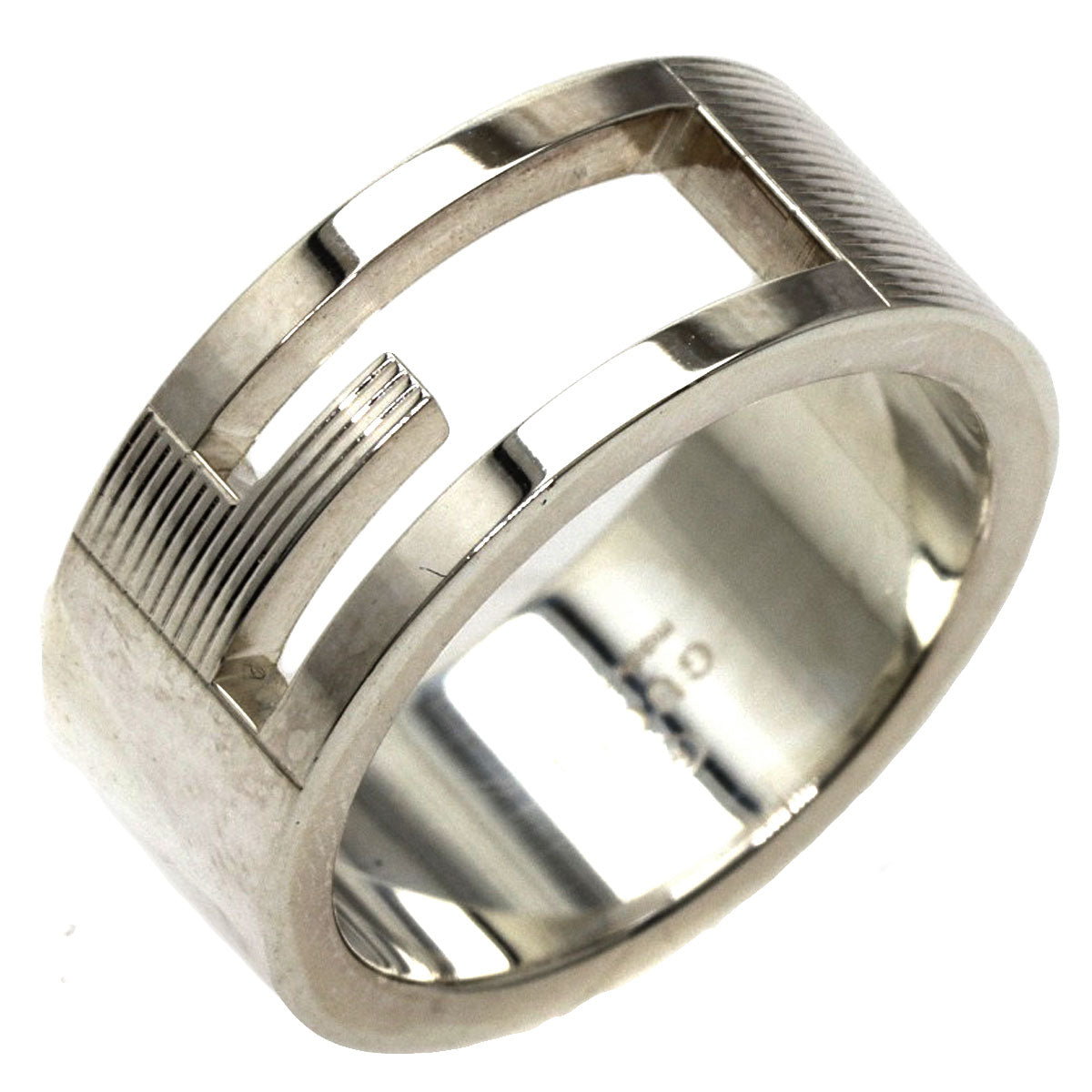 GUCCI   Ring G logo unused #12 Silver Ladies