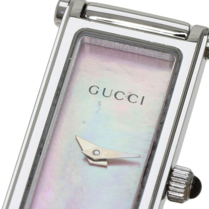 GUCCI Bangle Square Face Watches 1500L Stainless Steel/Stainless Steel Ladies