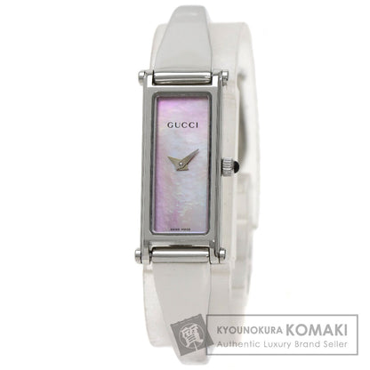 GUCCI Bangle Square Face Watches 1500L Stainless Steel/Stainless Steel Ladies