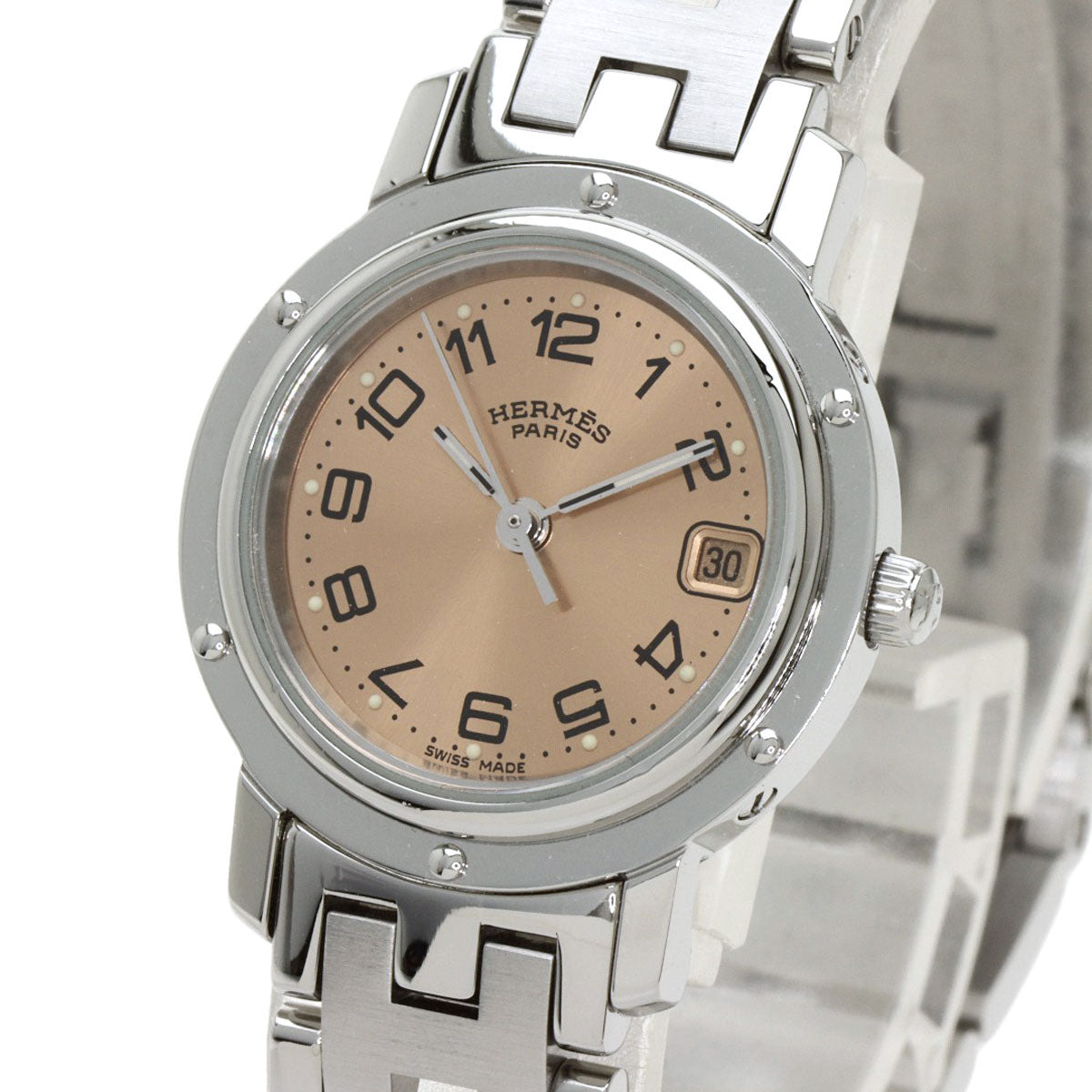 HERMES Clipper Watches CL4.210 Stainless Steel/Stainless Steel Ladies