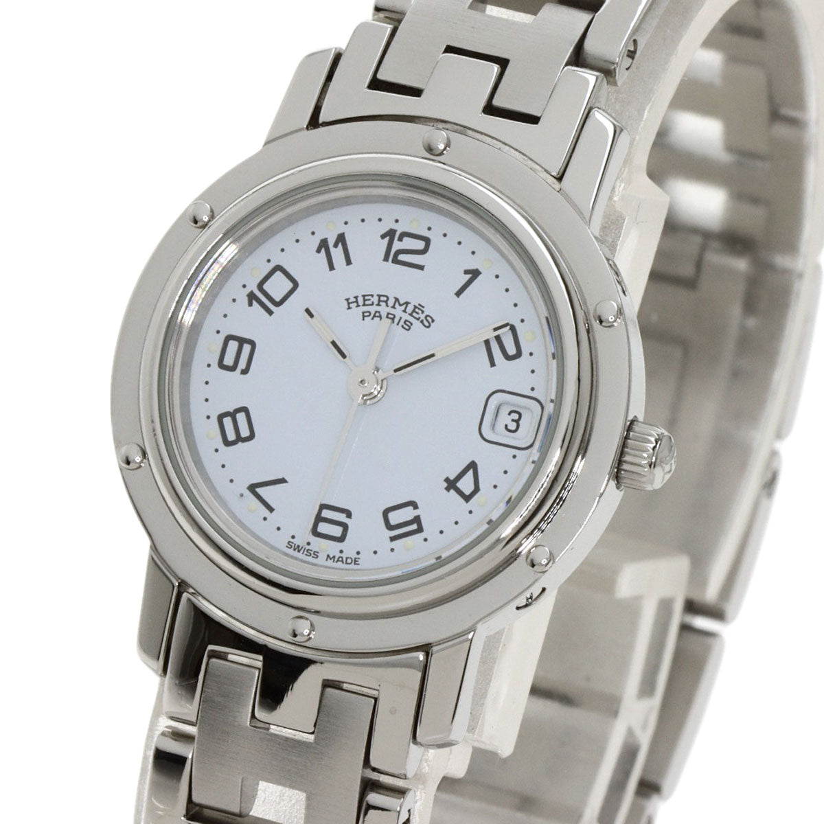 HERMES Clipper Watches CL4.210 Stainless Steel/Stainless Steel Ladies