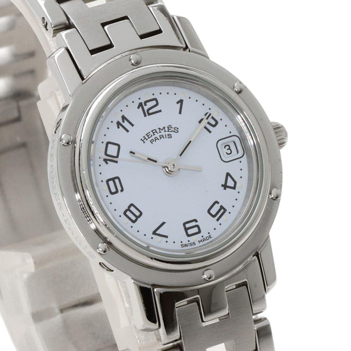 HERMES Clipper Watches CL4.210 Stainless Steel/Stainless Steel Ladies