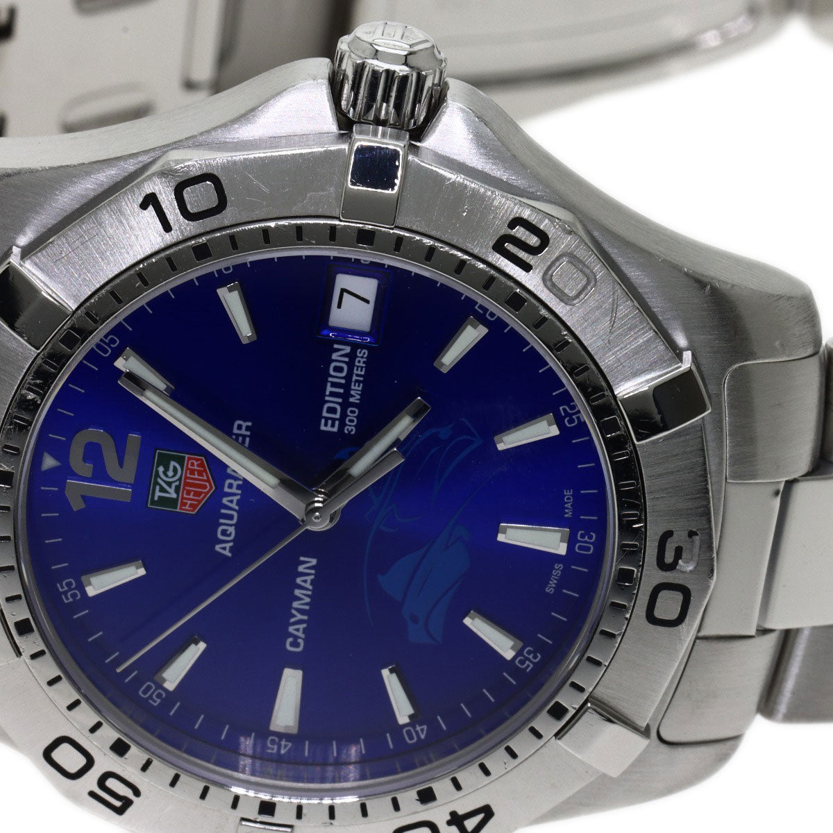 TAG HEUER Aqua Racer Cayman Limited to 700 Watches WAF111F Stainless Steel/Stainless Steel mens