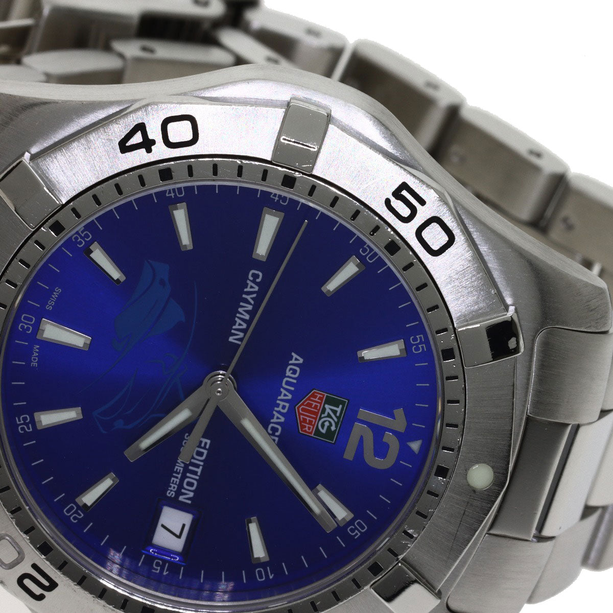 TAG HEUER Aqua Racer Cayman Limited to 700 Watches WAF111F Stainless Steel/Stainless Steel mens