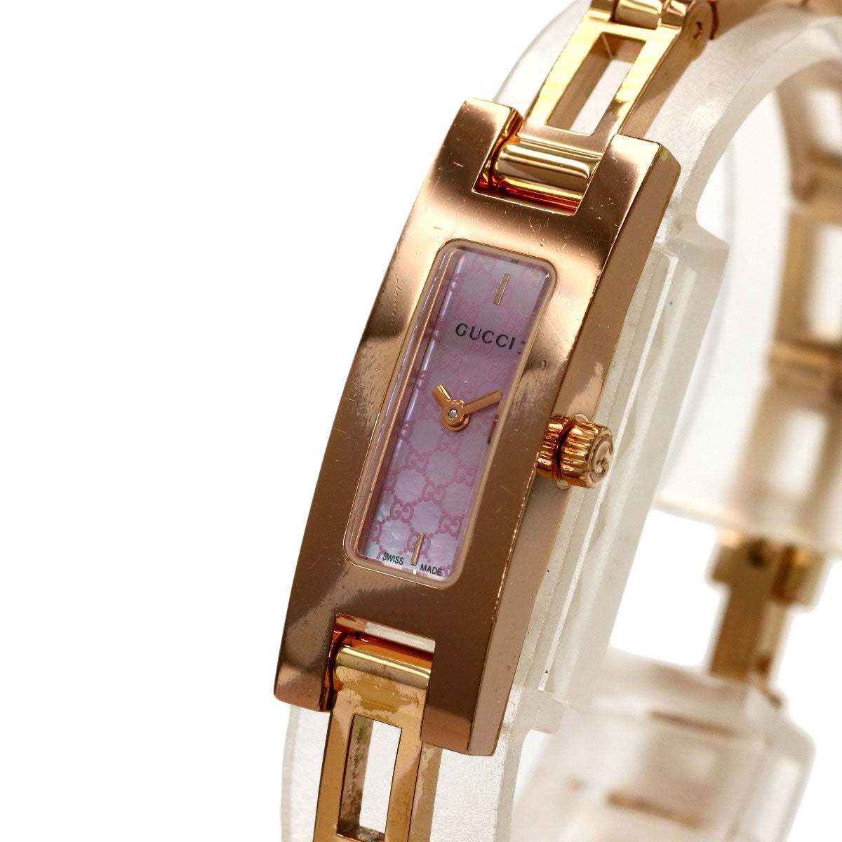 GUCCI Square face Watches 3900L Gold Plated/Gold Plated Ladies