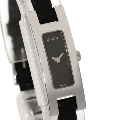 GUCCI Square face Watches 3900L Stainless Steel/Leather Ladies