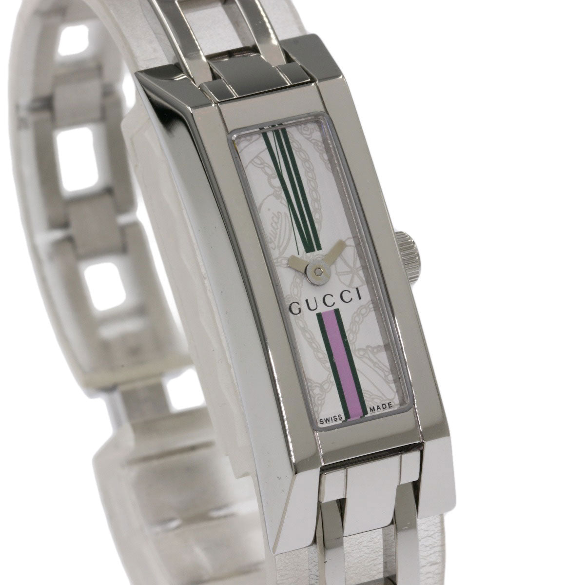 GUCCI Square face Watches YA110 Stainless Steel/Stainless Steel Ladies