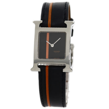 HERMES H watch Watches HH1.210 Stainless Steel/Leather Ladies