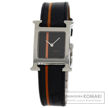 HERMES H watch Watches HH1.210 Stainless Steel/Leather Ladies