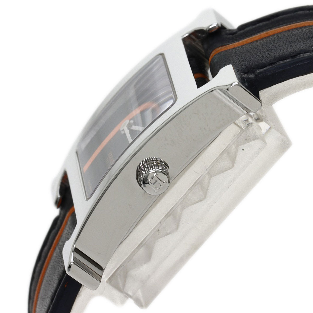 HERMES H watch Watches HH1.210 Stainless Steel/Leather Ladies