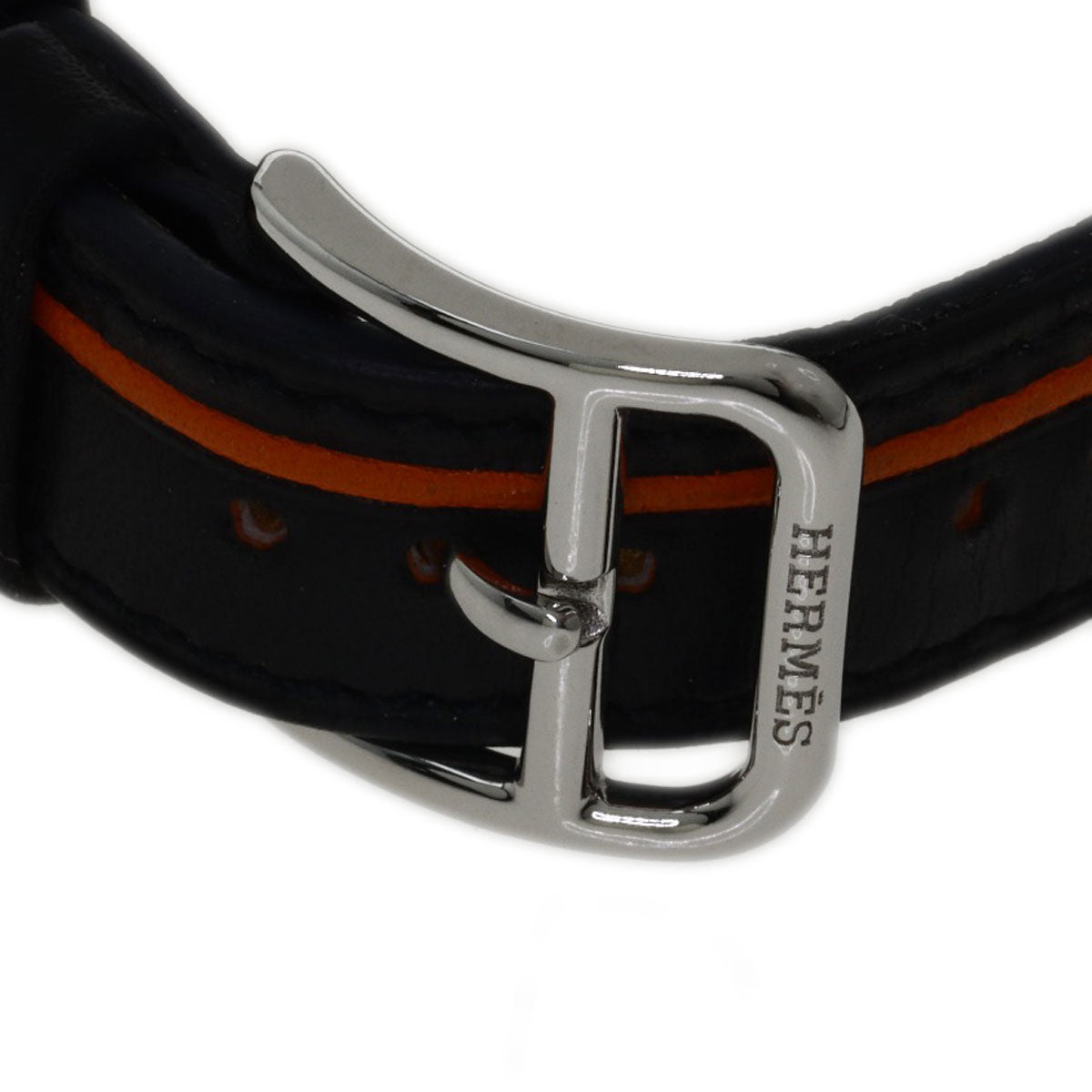 HERMES H watch Watches HH1.210 Stainless Steel/Leather Ladies